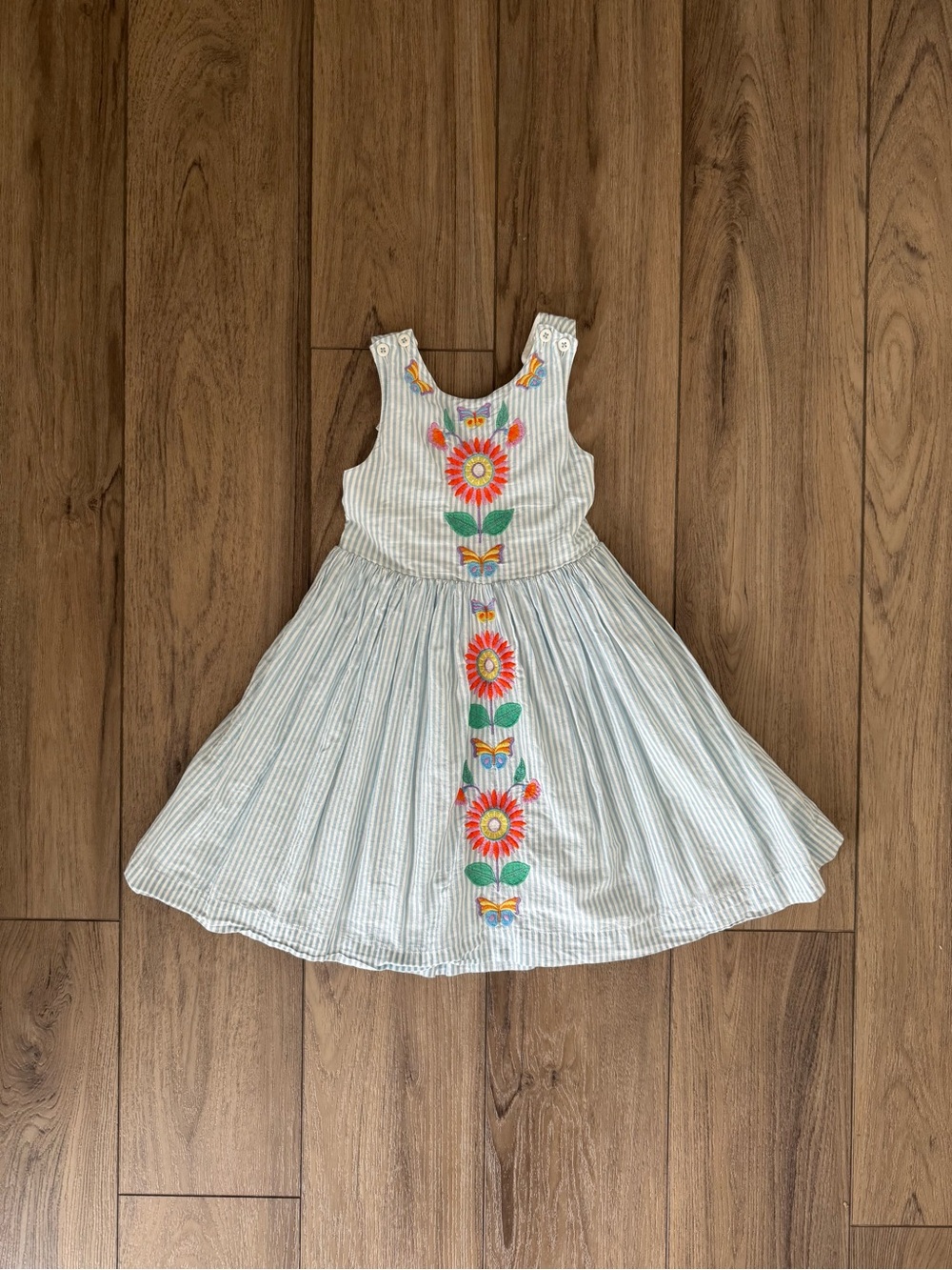 Mini Boden cross back dress 5-6y